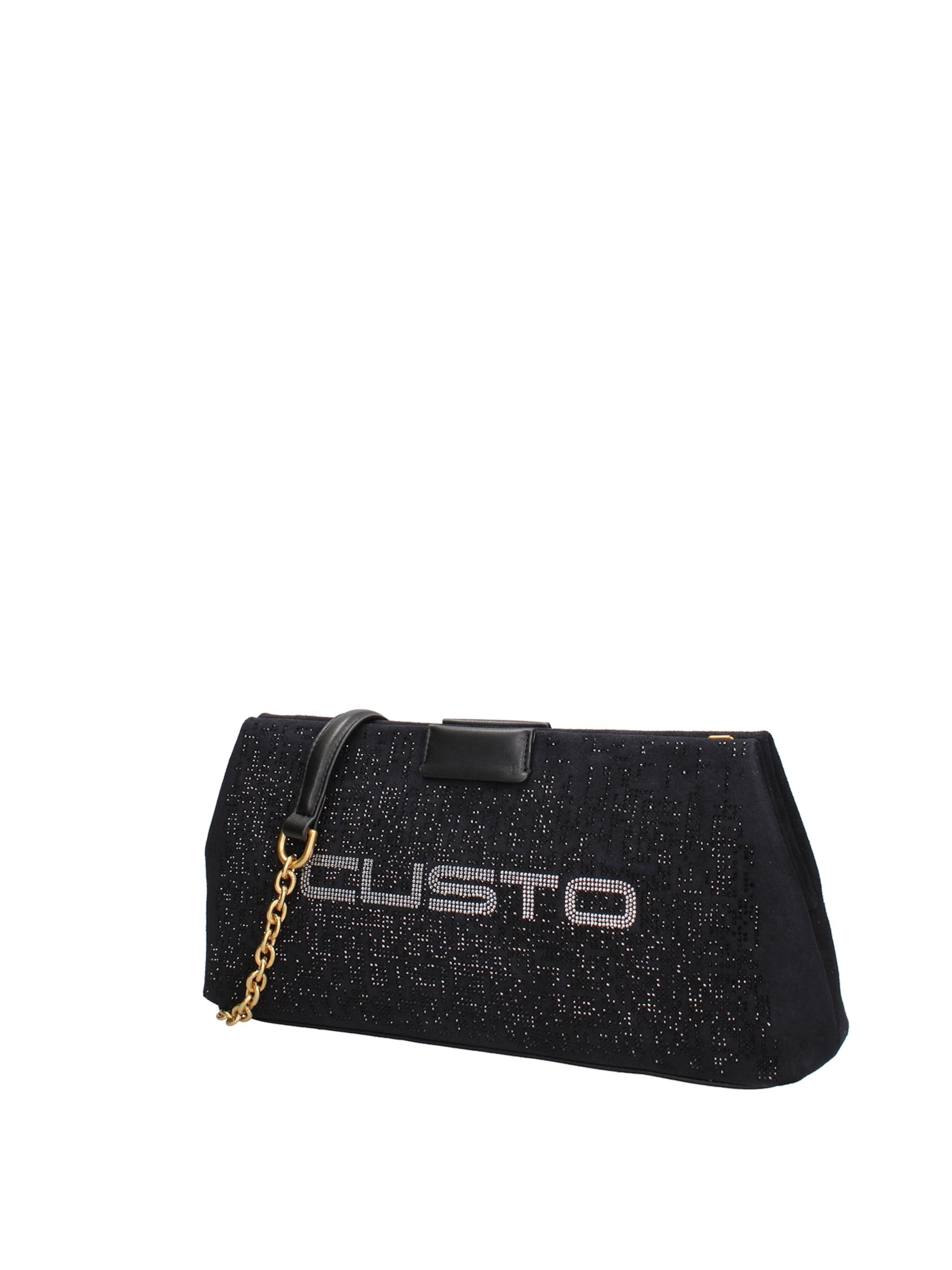 Borsa a spalla di Custo Barcelona in nero: frontale