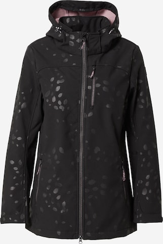 KILLTEC Outdoor Jacket in Black: front