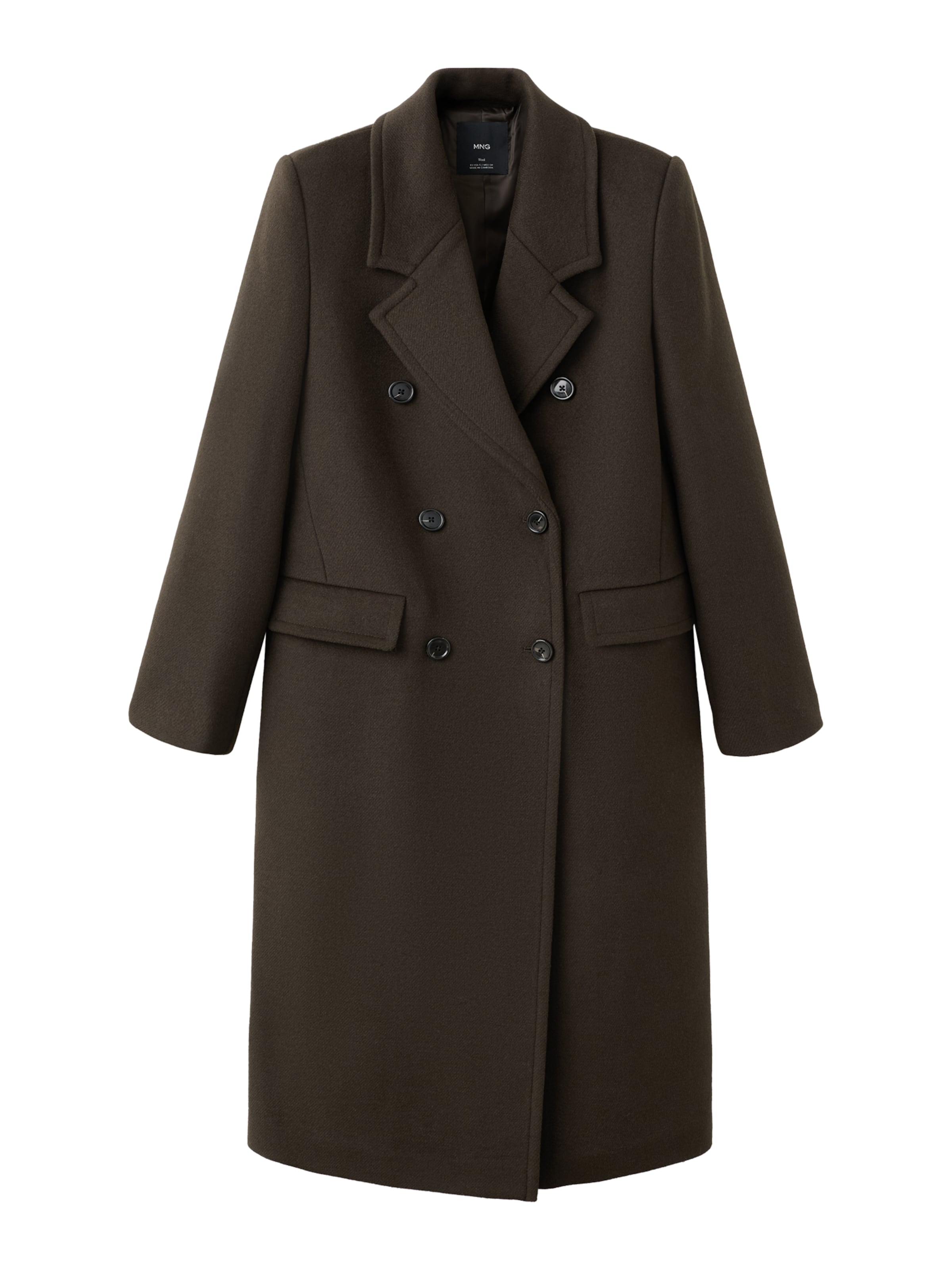 MANGO Mantel 'Eye' in Grün: Vorderseite