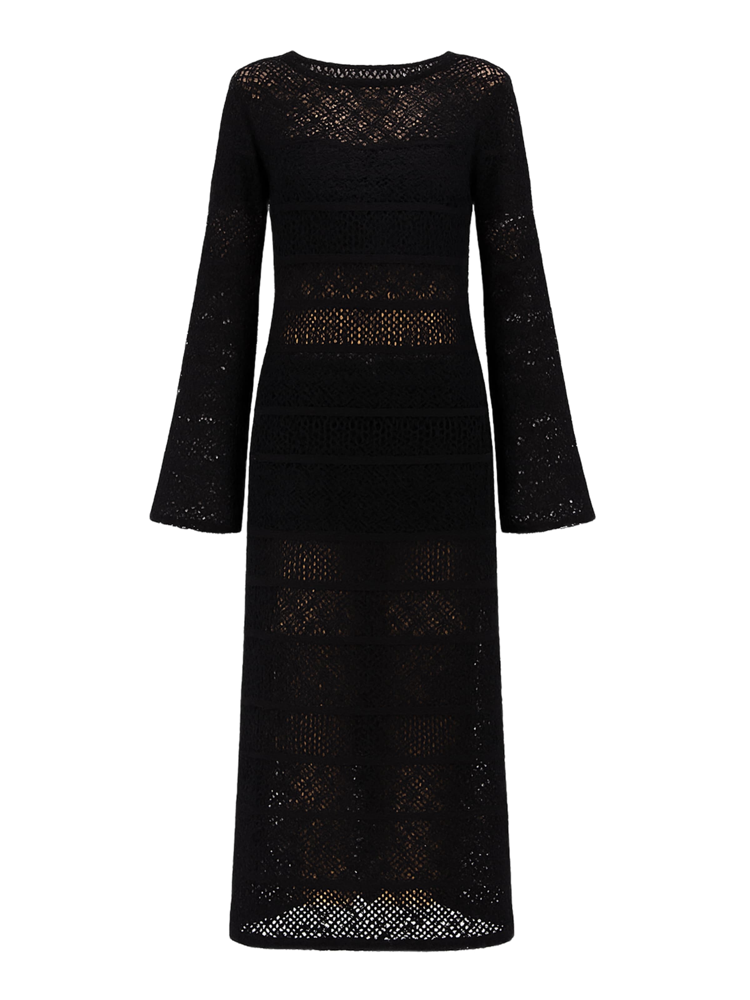 Touche Prive Knit dress in Black: front