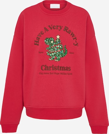 Sweat-shirt 'Jila' LeGer by Lena Gercke en rouge : devant