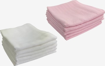 M.M.C. Baby Blanket 'Mullwindel Unifarben' in White: front