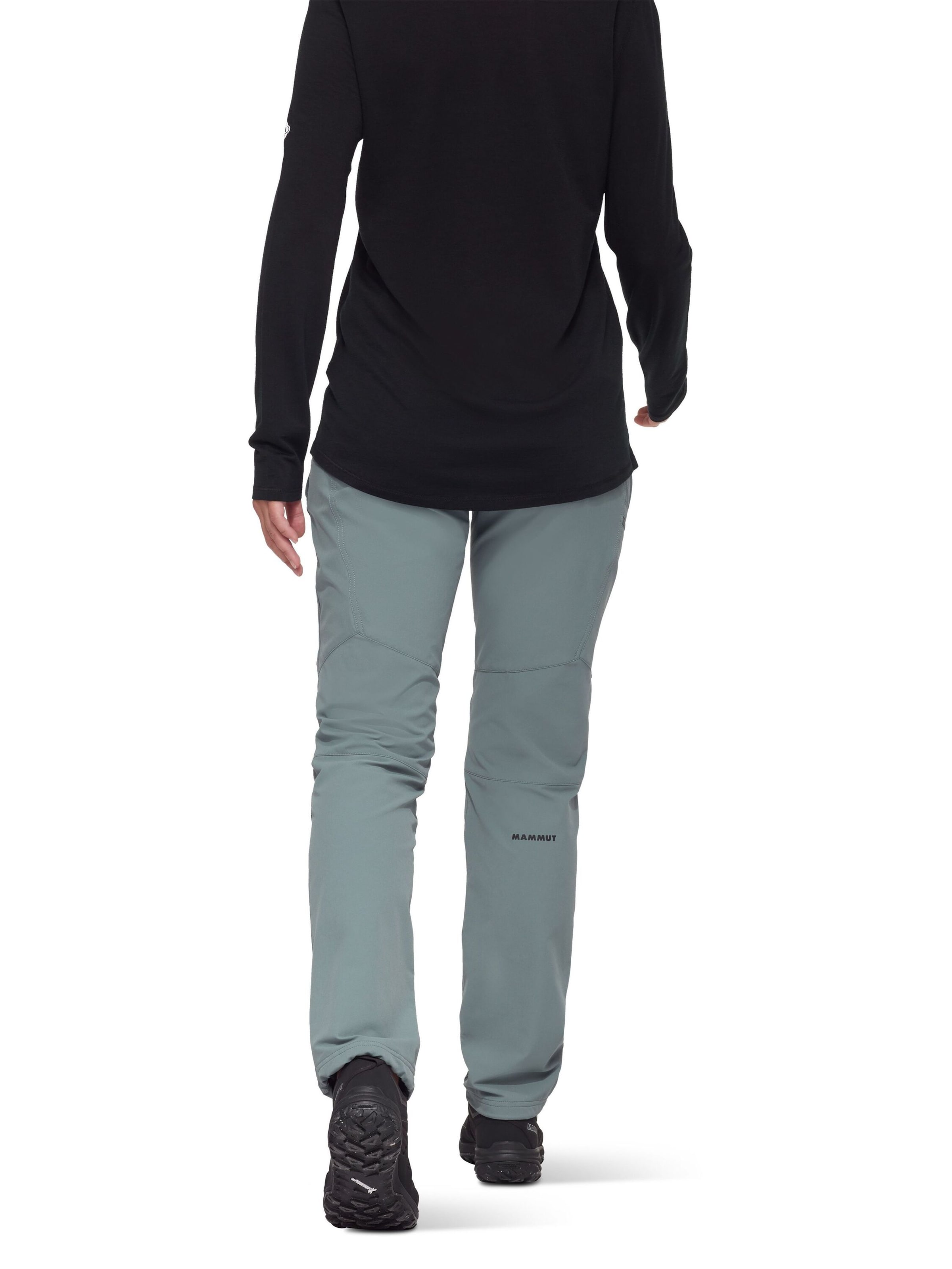 MAMMUT Regular Outdoor Pants 'Runbold Guide' in Grey