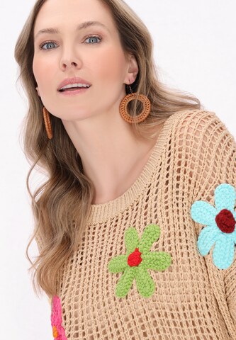 usha FESTIVAL Sweater 'Fashion Look' in Beige