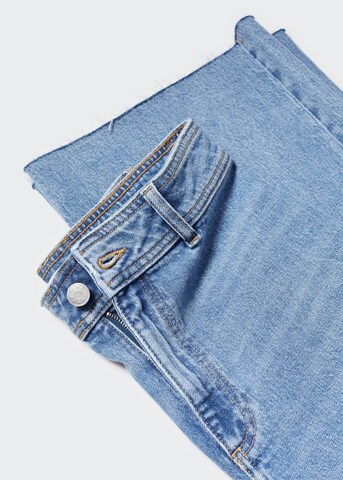 MANGO Wide leg Jeans 'catherin' in Blauw