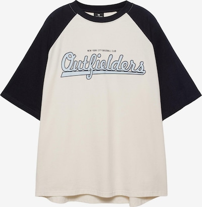 Pull&Bear Paita 'OUTFIELDERS' koossa XS värissä pastellinsininen / musta / villanvalkoinen, Tuotenäkymä