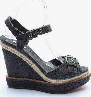 Miu Miu Sandals & High-Heeled Sandals in 39,5 in Grey: front