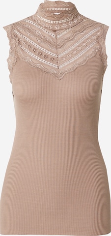 Haut rosemunde en beige : devant