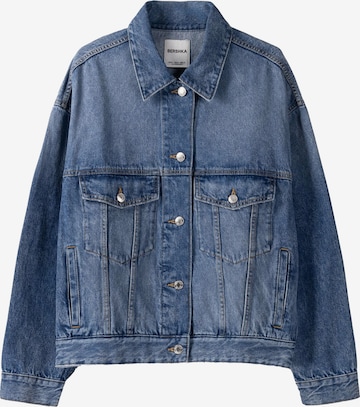 Veste mi-saison Bershka en bleu : devant