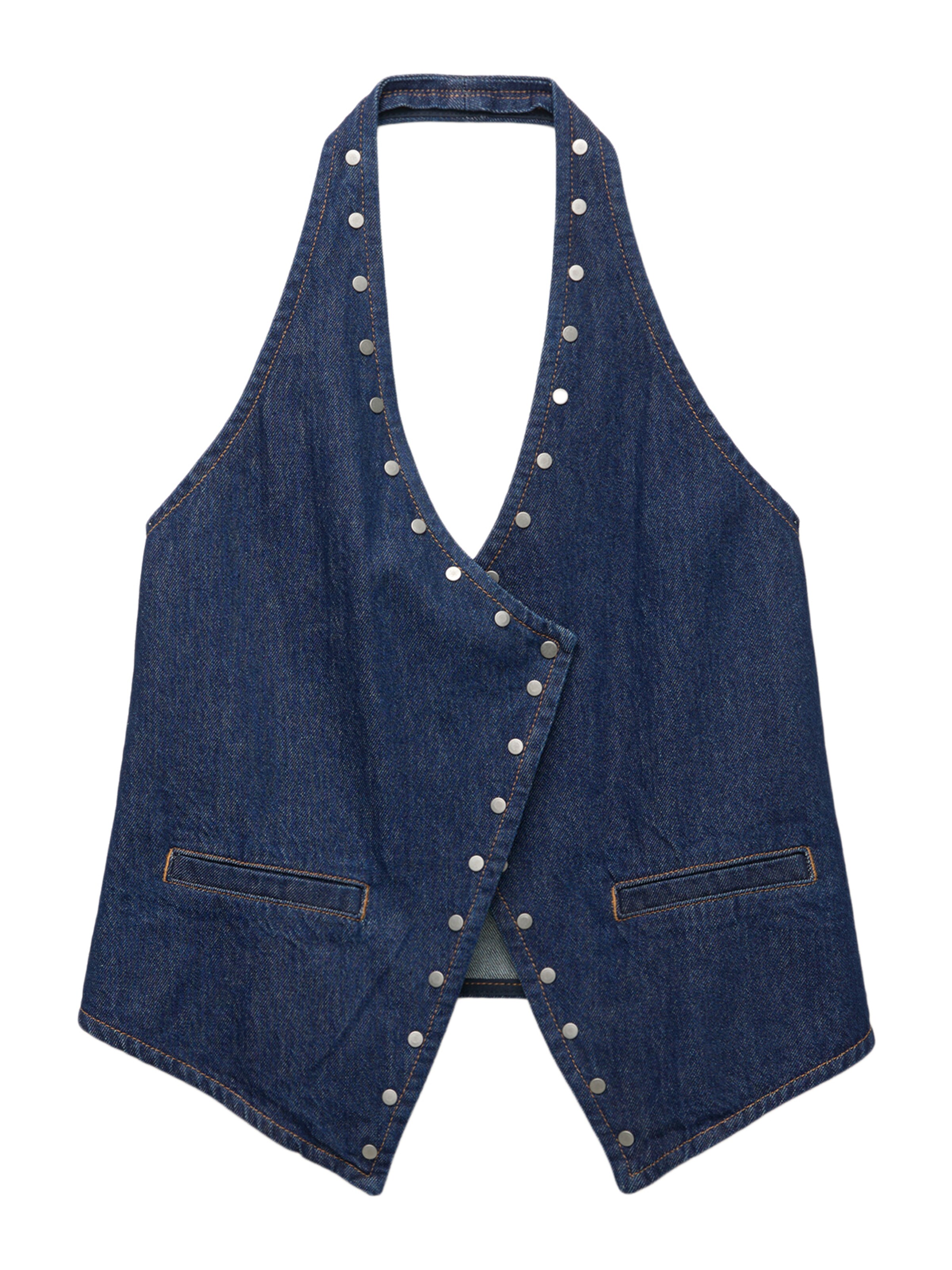 Pull&Bear Top - Modrá: predná strana