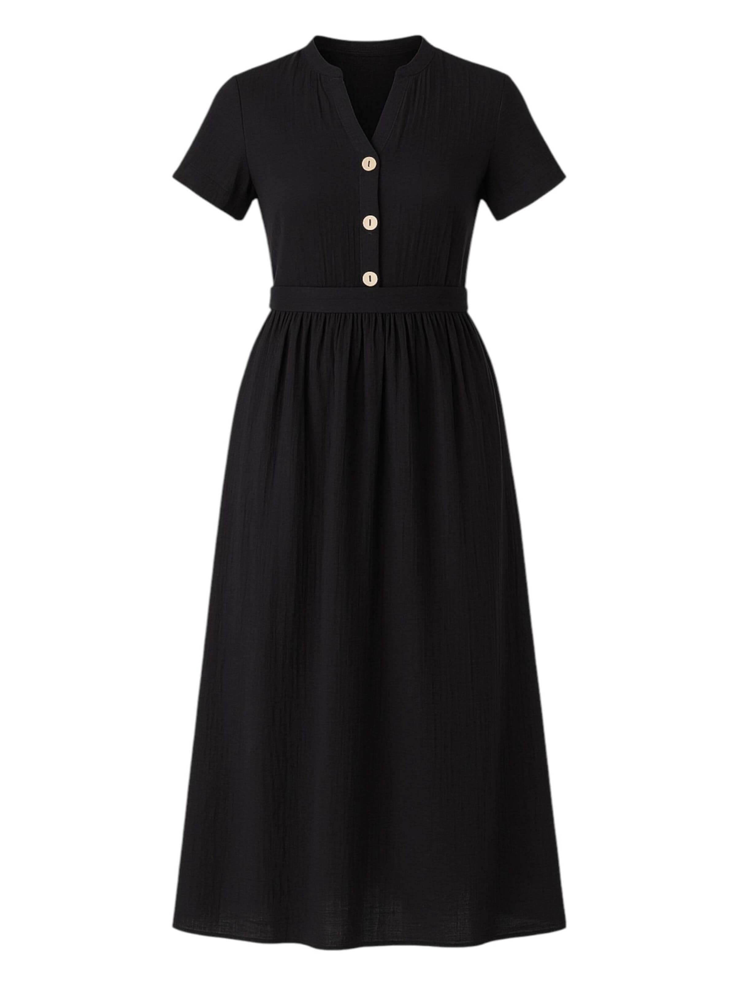 WENOR Robe d’été 'MIRA' en 34-36 en noir, Vue avec produit