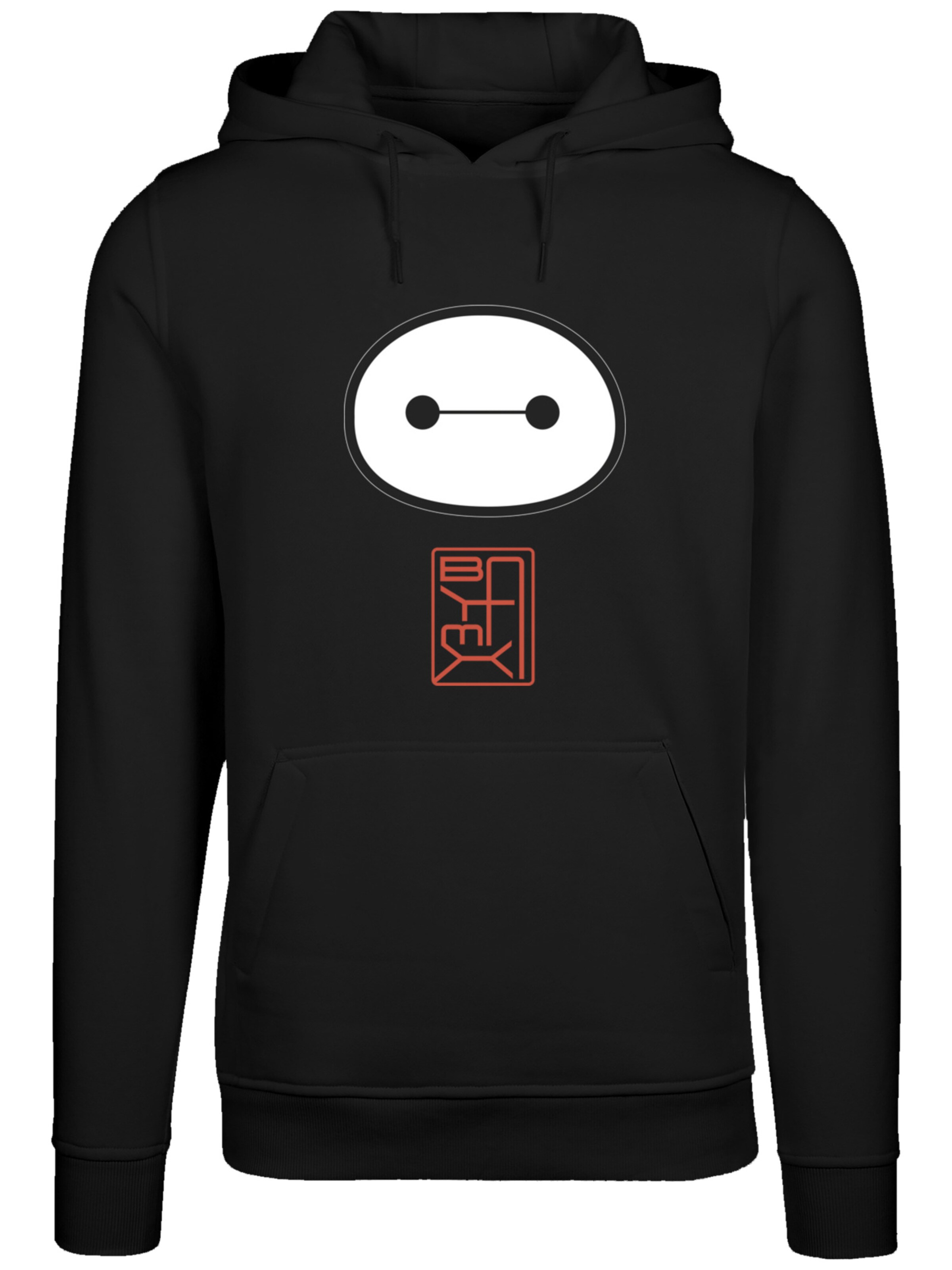 Sweat-shirt 'Big Hero 6 Baymax' F4NT4STIC en noir : devant