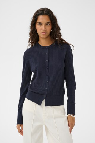 Cardigan 'SLSpina' SOAKED IN LUXURY en bleu : devant