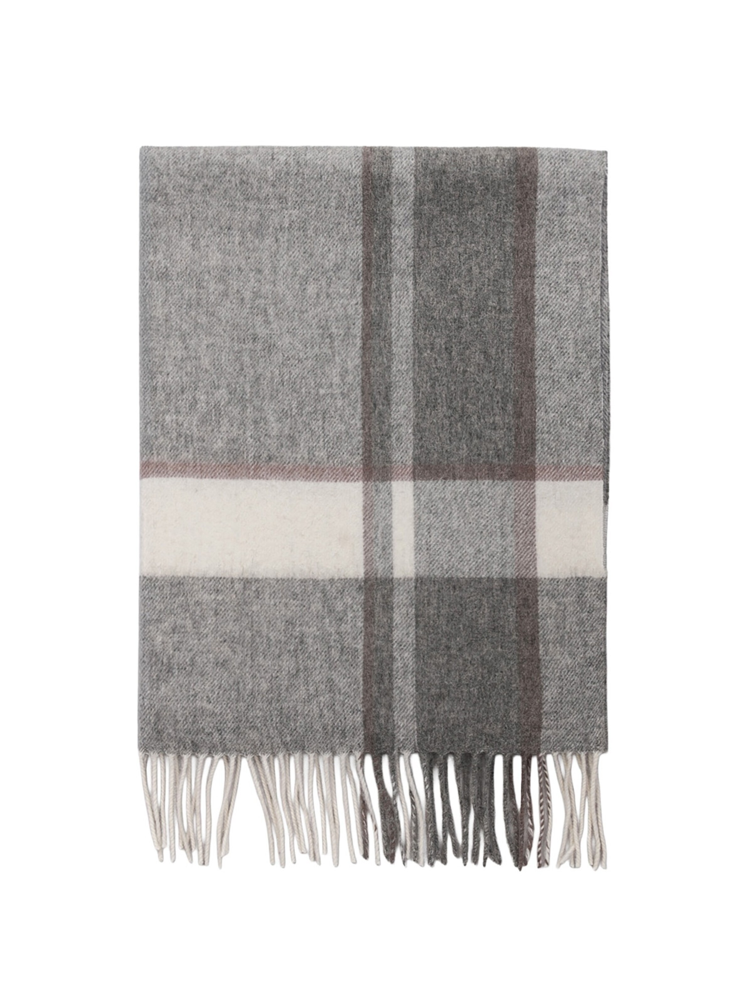 L'Arte Milano Shawl in Grey: front