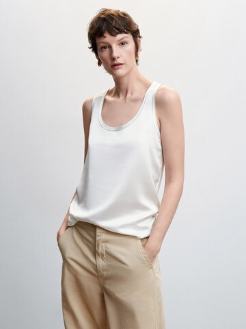 MANGO Top 'SHEA' in White: front