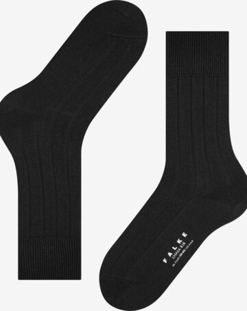 FALKE Lhasa Rib in Schwarz: Vorderseite