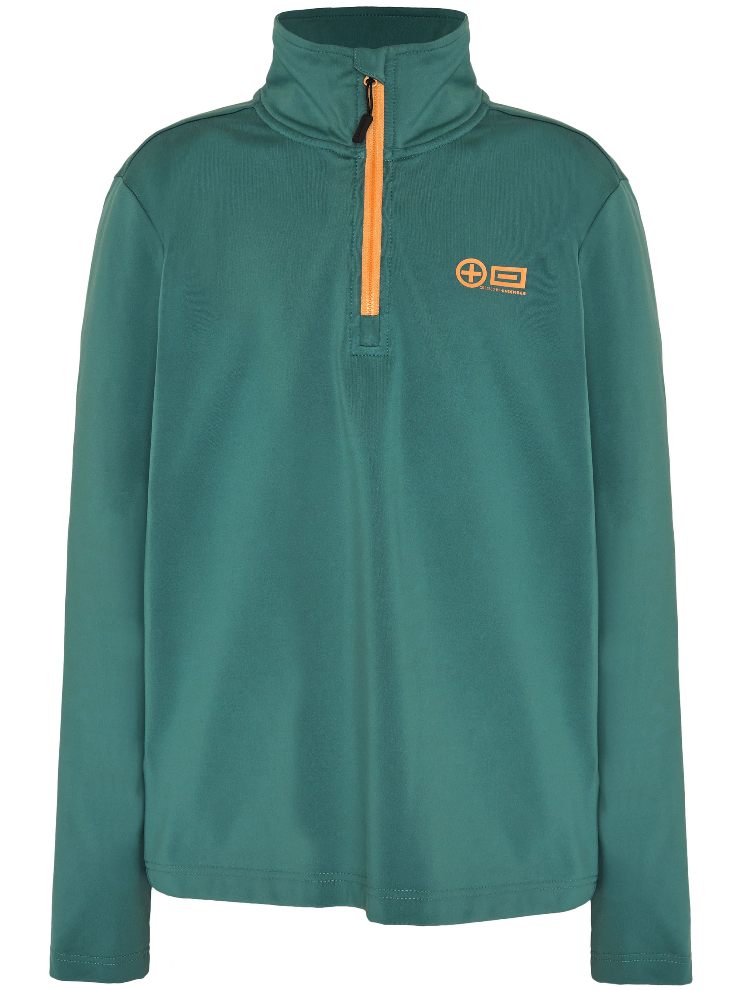 CHIEMSEE Athletic Fleece Jacket ' mit großem PlusMinus Print ' in Blue: front