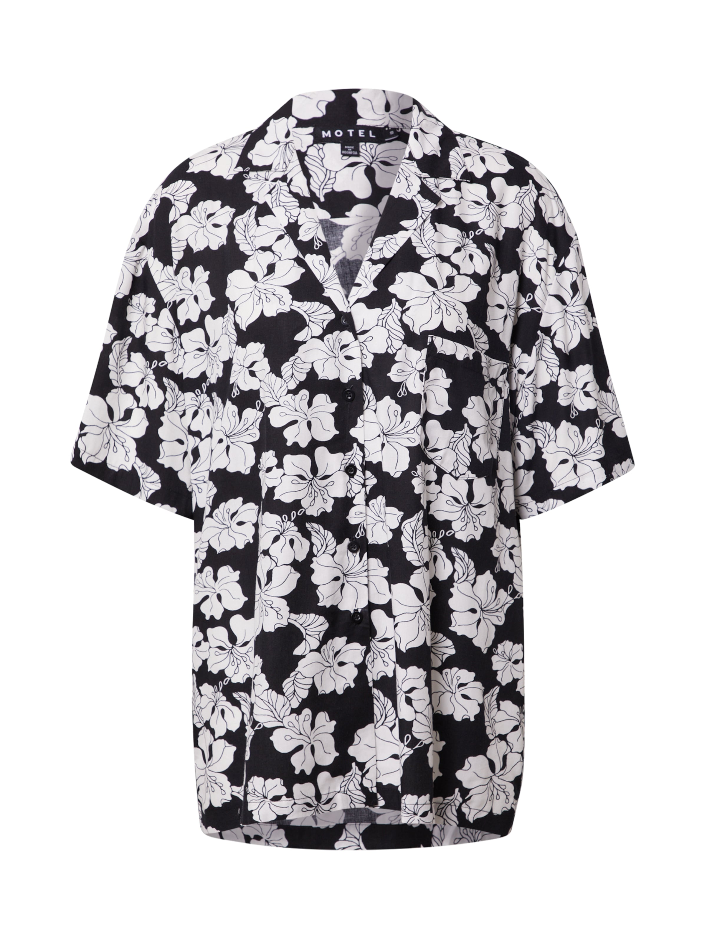 Chemisier 'Taelsa' Motel en noir : devant