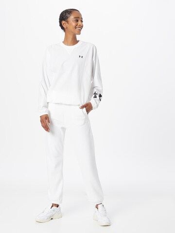 UNDER ARMOUR Αθλητική μπλούζα φούτερ σε λευκό