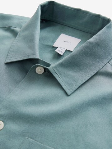 Next Regular fit Button Up Shirt in Green
