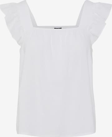 Camicia da donna 'PCPIA' di PIECES in bianco: frontale
