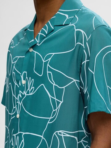 SELECTED HOMME Comfort fit Overhemd 'RAJESH' in Groen
