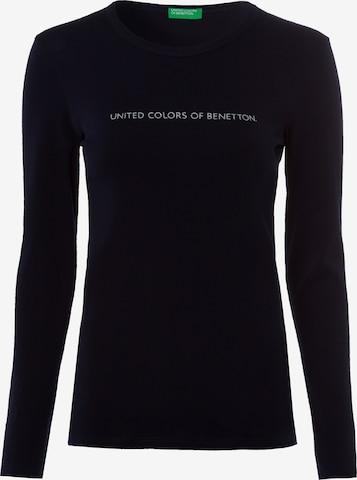 T-shirt UNITED COLORS OF BENETTON en noir : devant