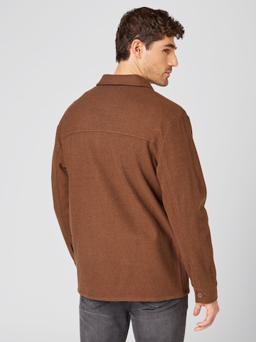 ABOUT YOU x Kevin Trapp Between-Season Jacket 'David' in Brown