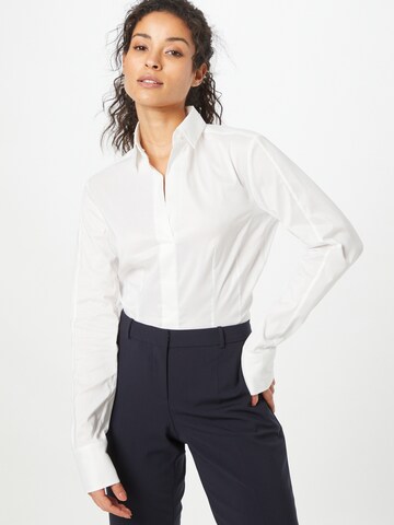 BOSS - Blusa 'Bashina' em branco: frente