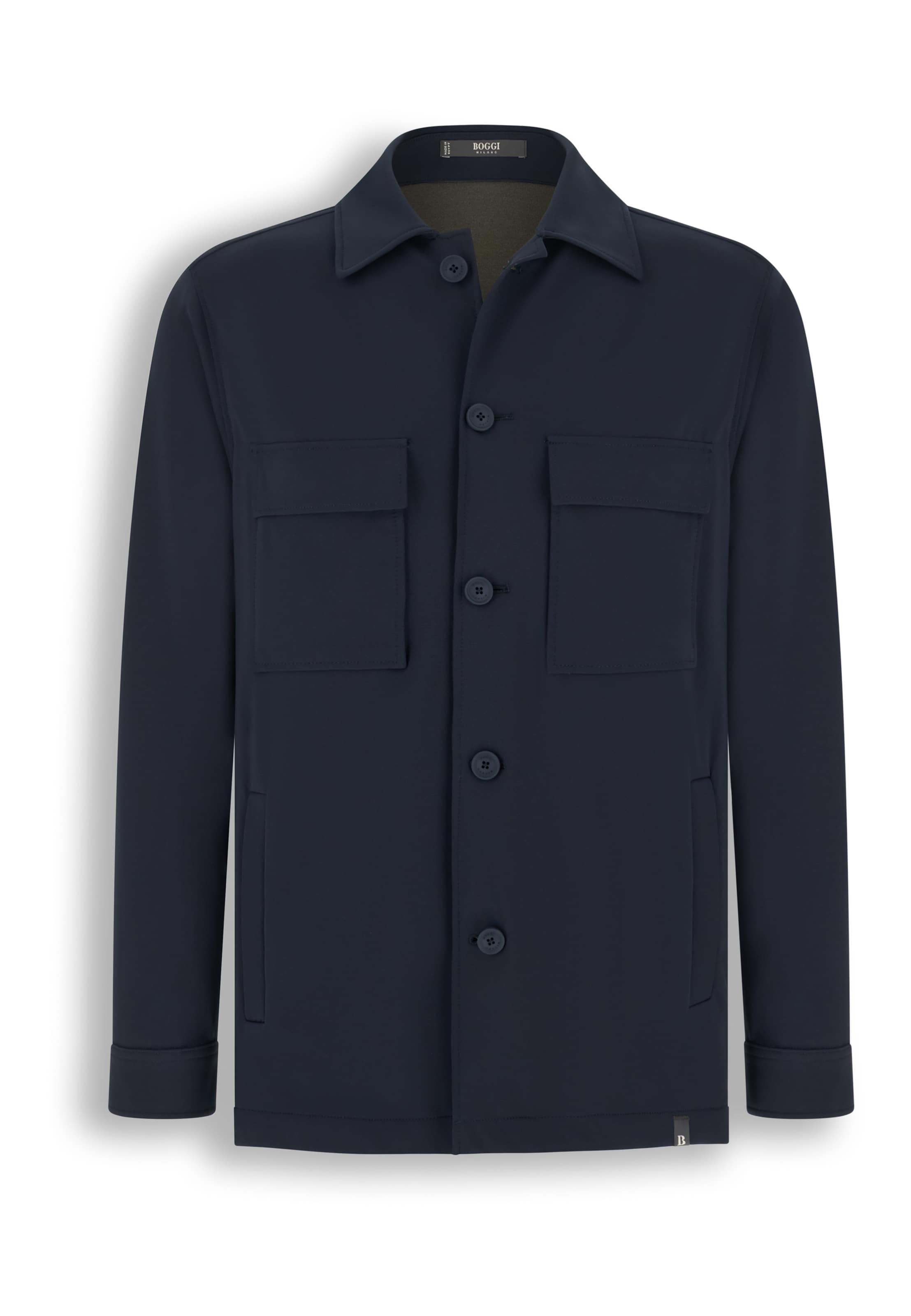 Boggi Milano Regular fit Button Up Shirt in Blue: front