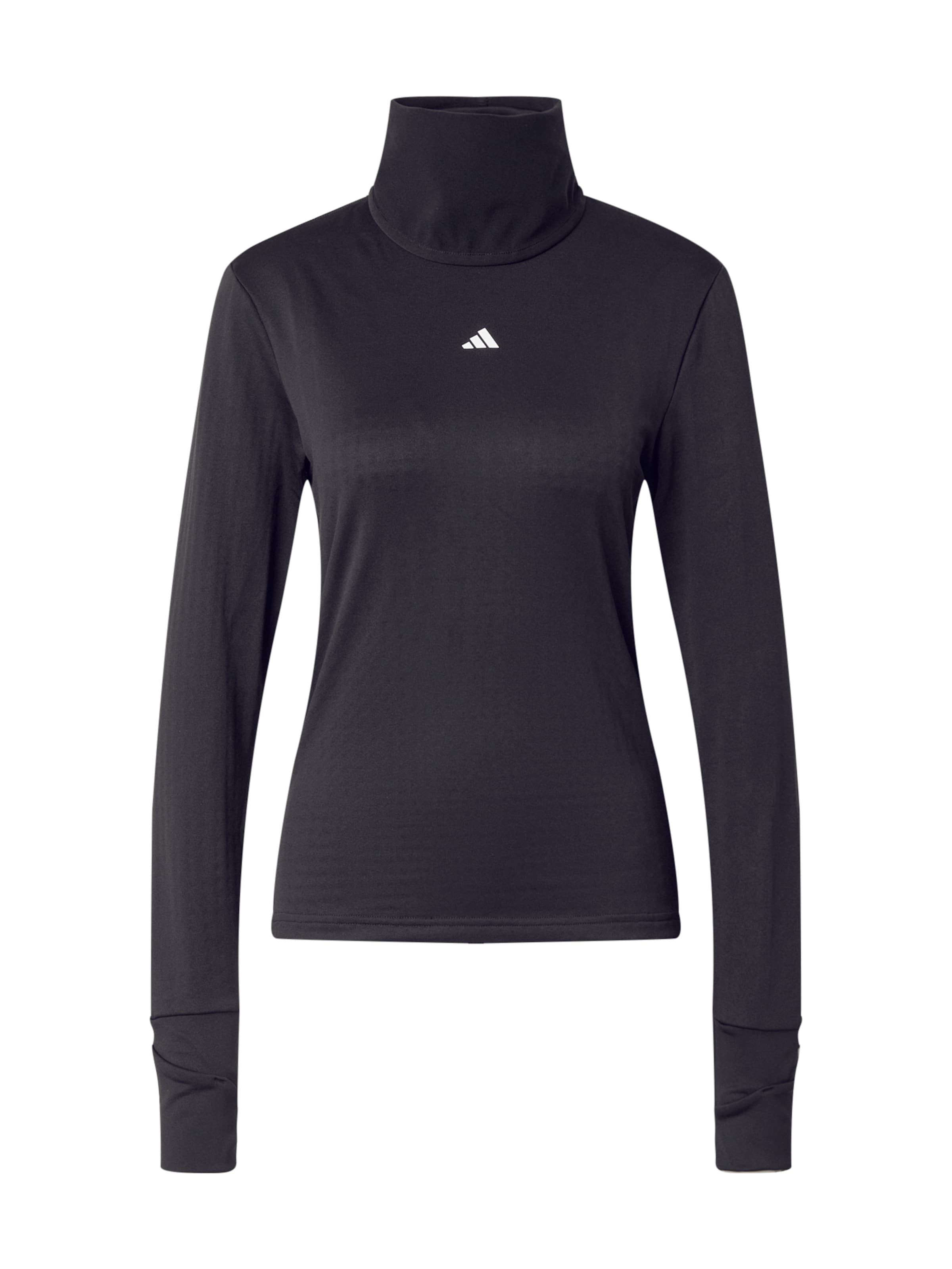 ADIDAS PERFORMANCE Funktsionaalne särk 'TECHFIT COLD.RDY Funnel Neck Long Sleeve', värv must: eest vaates