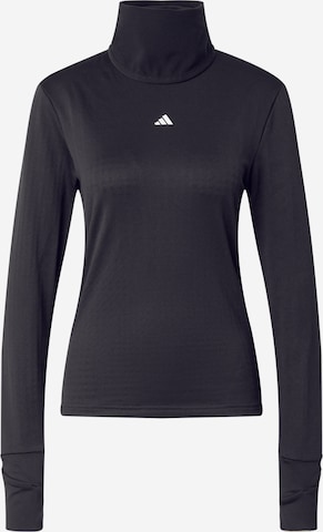ADIDAS PERFORMANCETehnička sportska majica 'TECHFIT COLD.RDY Funnel Neck Long Sleeve' - crna boja: prednji dio