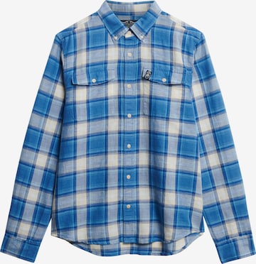 Superdry Overhemd 'The Merchant Store' in Blauw: voorkant