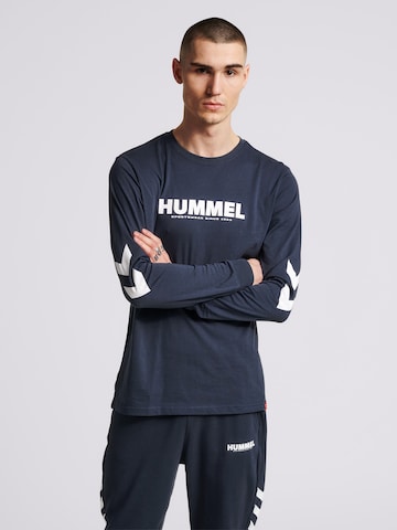 T-Shirt fonctionnel 'Legacy' Hummel en bleu : devant