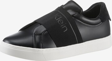 Calvin Klein Slip-Ons in Black: front