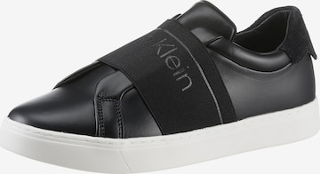 Calvin Klein Slip-Ons in Black: front