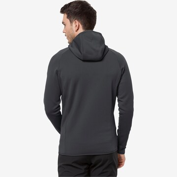 JACK WOLFSKIN Athletic Fleece Jacket 'BAISELBERG' in Grey