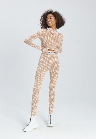 MONOSUIT Crop-Top in Beige