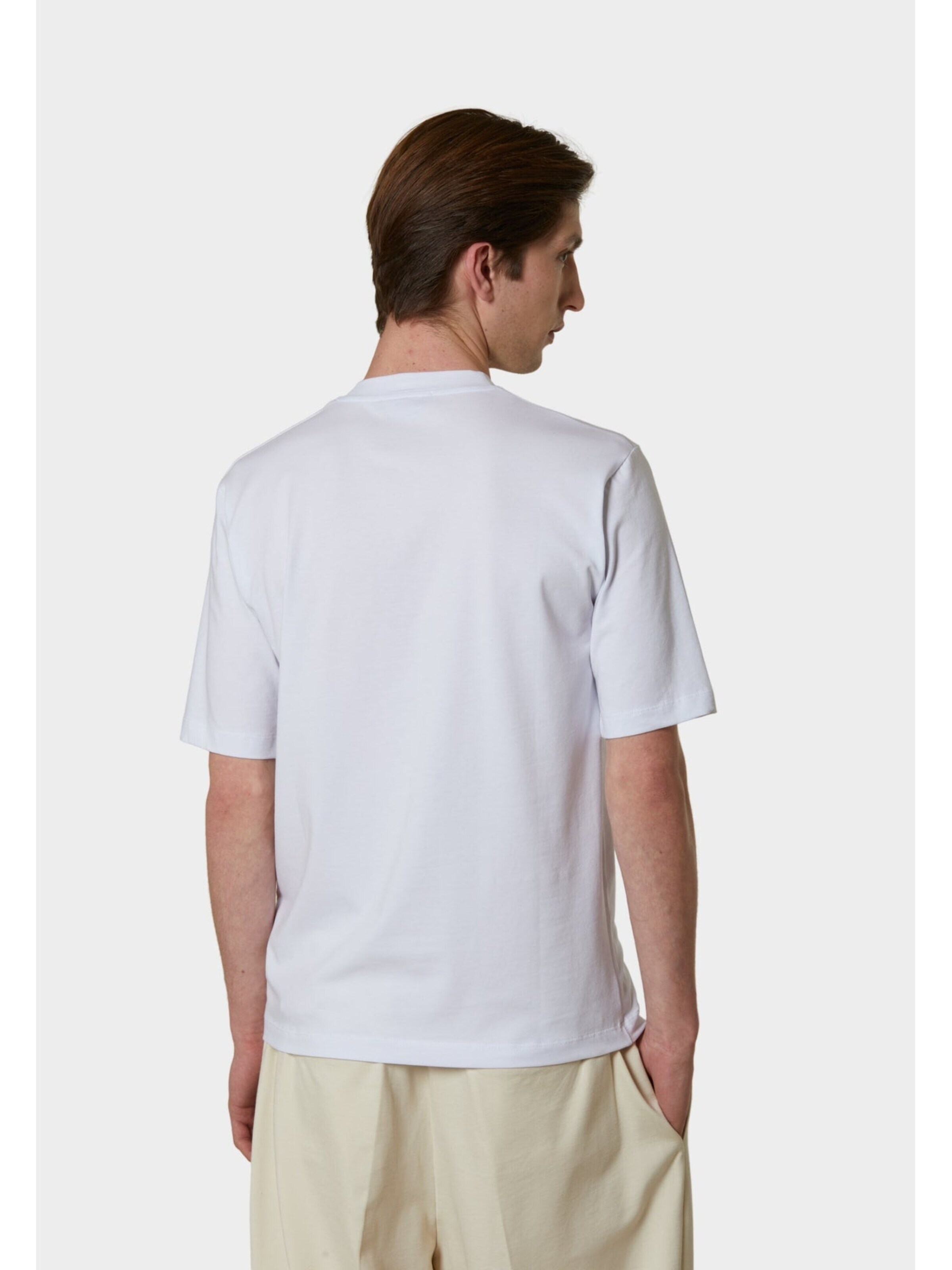 Daniele Fiesoli T-shirt 'Stretch cotton crew neck T-shirt' i vit