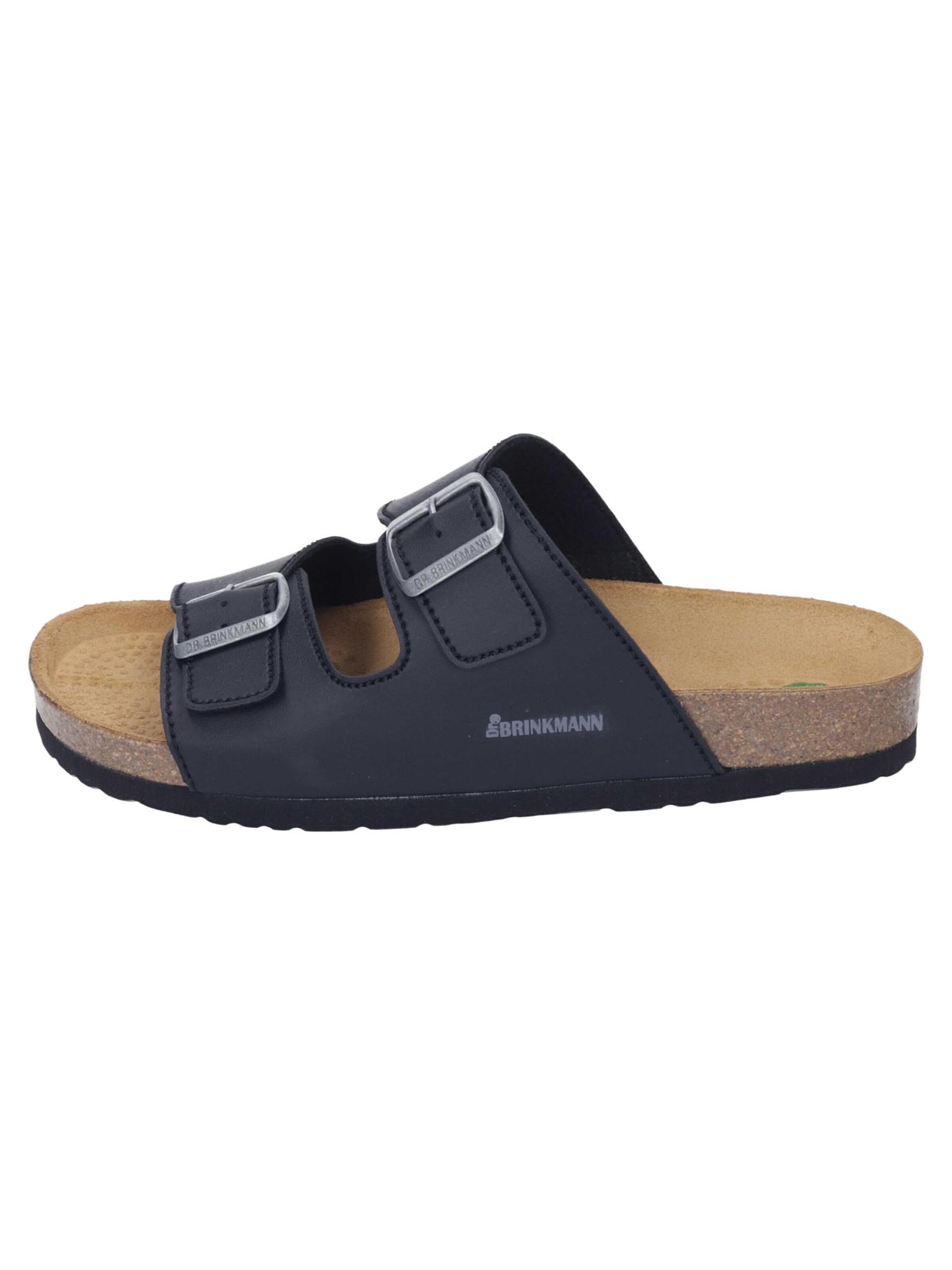 DR. BRINKMANN Mule 'Bonillo' in Black: front