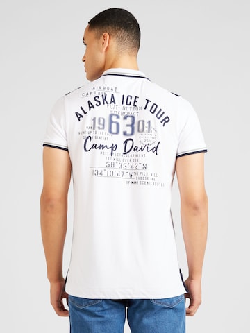 CAMP DAVID - Camiseta 'Alaska Ice Tour' en blanco