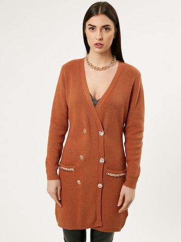 Influencer Knit dress in Brown: front