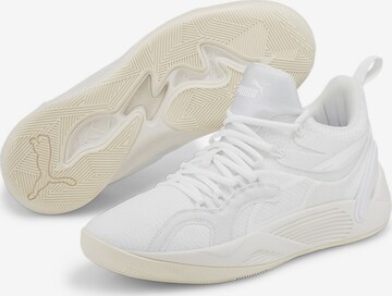 PUMA Athletic Shoes 'Blaze Court' in White: front