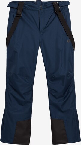 Regular Pantalon de sport 4F en bleu : devant