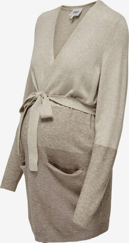 Only Maternity Strickjacke in Beige