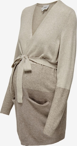 Only Maternity Knit Cardigan in Beige