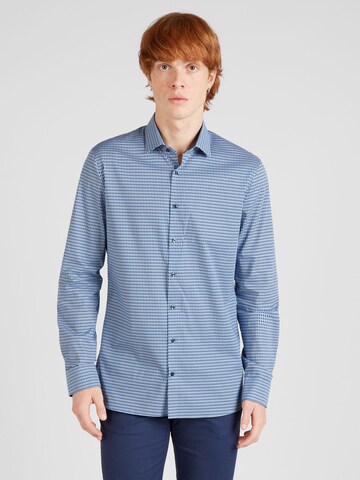 OLYMP - Regular Fit Camisa 'No 6 Six' em azul: frente