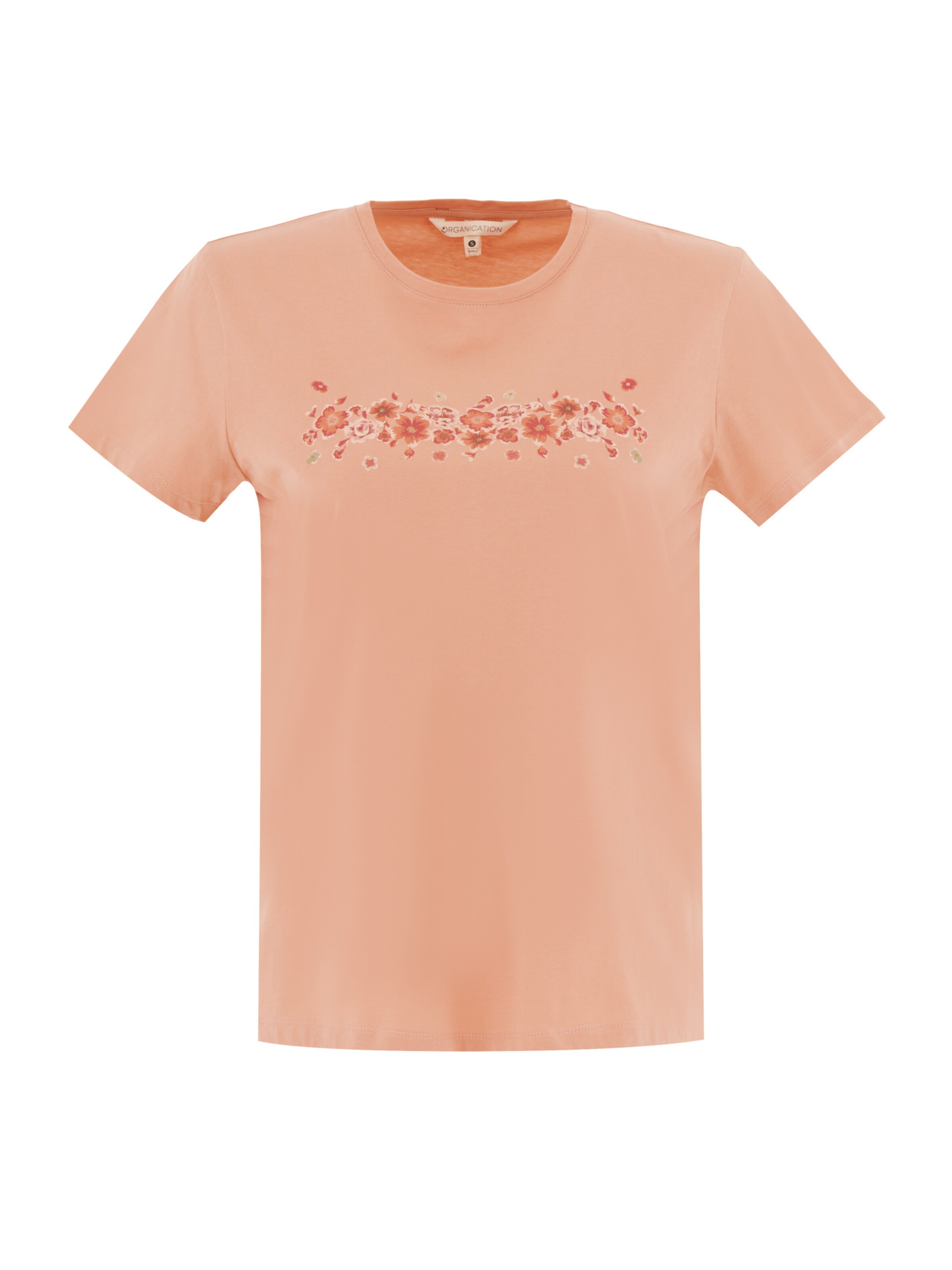 Organication T-Shirt in Orange: Vorderseite