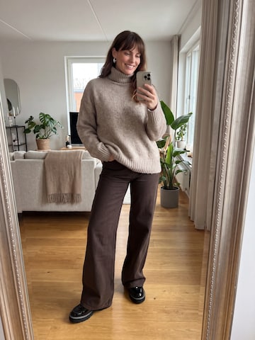 everly® Szeroka nogawka Jeansy w kolorze brązowy
