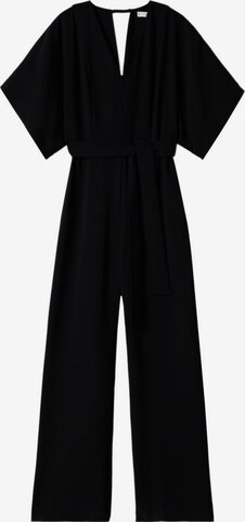 Tuta jumpsuit 'Garden' di MANGO in nero: frontale